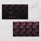 パープルレイヴン結婚ゴシック座席表 プレイスカード (正面/裏面)