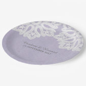 パープルレエレガントース紙プレート ペーパープレート (アングル)