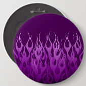 パープルレクールース炎デザイン 缶バッジ (正面&裏面)
