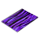 パープルレザーフリンジおもしろいとノートファンシーブック ノートブック (左側)