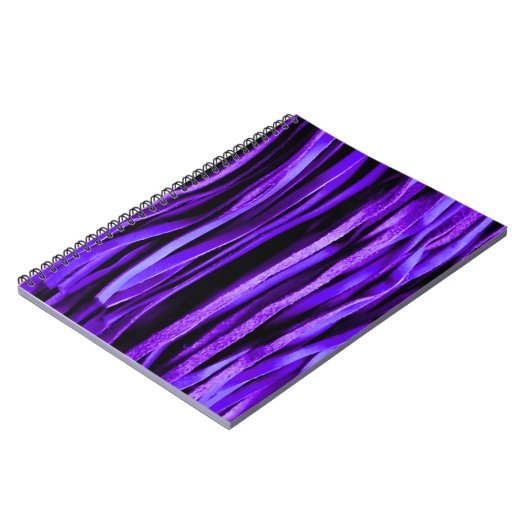 パープルレザーフリンジおもしろいとノートファンシーブック ノートブック (左側)