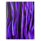 パープルレザーフリンジおもしろいとノートファンシーブック ノートブック (正面)