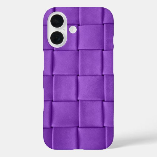 パープルレザーラティス編み Case-Mate iPhoneケース (裏面)