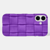 パープルレザーラティス編み Case-Mate iPhoneケース (裏面 (横))