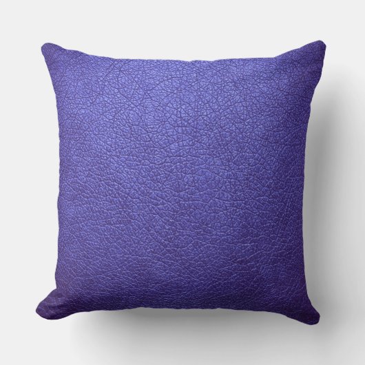 パープルレザー クッション (正面)