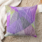 パープルレザー クッション (ブランケット)