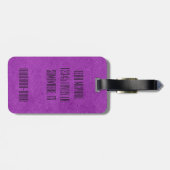 パープルレザー ラゲッジタグ (裏面横)