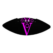 パープルレター顔ミニサッカー アメリカンフットボール (パネル)