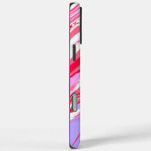パープルレッドカラフル抽象芸術大理石液体テクスチャ Case-Mate iPhoneケース (裏面 / 右)