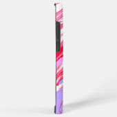 パープルレッドカラフル抽象芸術大理石液体テクスチャ SAMSUNG GALAXYケース (右側面)