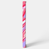 パープルレッドカラフル抽象芸術大理石液体テクスチャ SAMSUNG GALAXYケース (左側面)