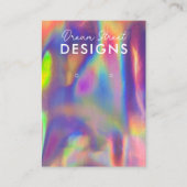 パープルレッドホフェイクロイヤリングディスプレイカード 名刺 (正面)