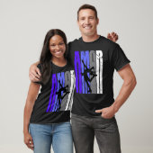 パープルレトロアモールアイススケートで滑るファンアイススケートスクワッド Tシャツ (ユニセックス)