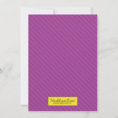 パープルレトロカスタムボーリング誕生会 招待状 (裏面)