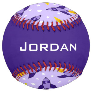 パープルレトロロケットソフトボール ソフトボール