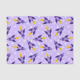 パープルレトロロケットティッシュペーパー 薄葉紙