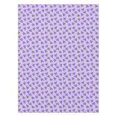 パープルレトロロケットテーブルクロス テーブルクロス (正面)