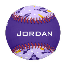 パープルレトロロケット野球 野球ボール