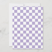 パープルレトロ50sダイナーベビーシャワー招待状 招待状 (裏面)