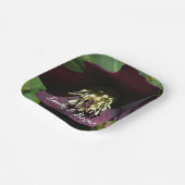 パープルレンテンバライースターフラワー ペーパープレート (傾斜あり)