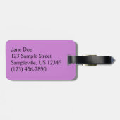 パープルレンテンバライースターフラワー ラゲッジタグ (裏面横)