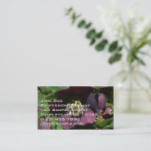パープルレンテンバライースターフラワー 名刺 (スタンド正面)