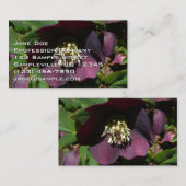 パープルレンテンバライースターフラワー 名刺 (正面/裏面)