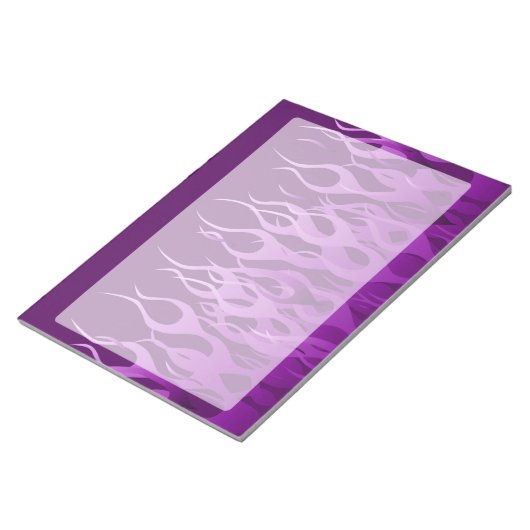 パープルレーシングフレイムス ノートパッド (アングル)