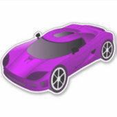 パープルレースカーコンター シール (正面)