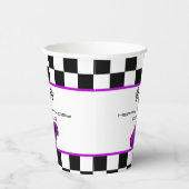 パープルレースカー |子供の誕生日パーティー 紙コップ (右)