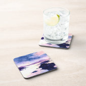 パープルロックロモンドウォーター色彩の鮮やかカラーコースターセット コースター (右側)