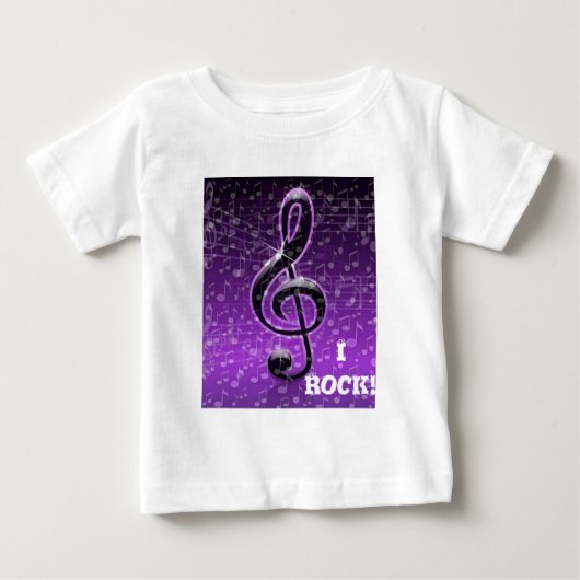 パープルロック!_ ベビーTシャツ (正面)