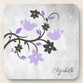 パープルロベバード飲料用コースター コースター (正面)