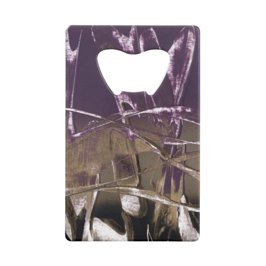 パープルロポップ・アートのイアル クレジットカード栓抜き (正面)