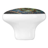 パープルロマンチックな蝶ファンタジア セラミックノブ (側面)