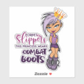 "パープルロヴィン'トムボーイプリンセス"カスタムカットビニール シール (シート)