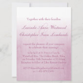 パープルローズのブッドリラックのウェディング大型招待状 招待状 (裏面)