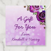 パープルローズの感謝 フェイバータグ (裏面)