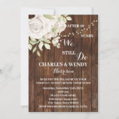 パープルローズの結婚記念日 誓いの更新 招待状 (正面)