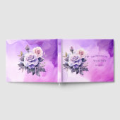 パープルローズアルコール庭園の結婚式 ゲストブック (全面)