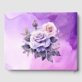 パープルローズアルコール庭園の結婚式 ゲストブック (裏面)