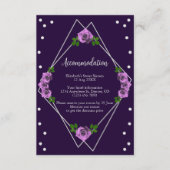 パープルローズシルバー幾何学スイート16 エンクロージャーカード (正面)