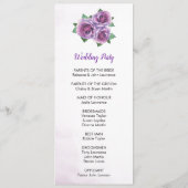 パープルローズ結婚ブーケ式 プログラム (裏面)