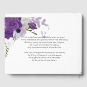 パープルローズ＆ハミングバード ゲストブック (裏面)