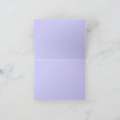 パープルローズ フローラル スパイダーウェブ 秋のウェディング サンキューカード (内部)