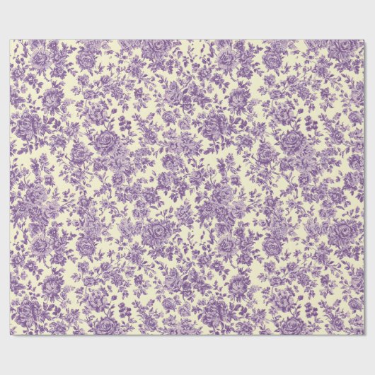 パープルローズ ラッピングペーパー (フラット)