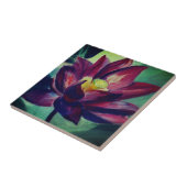 パープルロータススケッチフォトタイル タイル (側面)