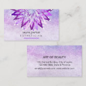 パープルロータスフラワービューティシャン美容師 名刺 (正面/裏面)