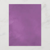 パープルロータスフラワー結婚インディアンズゲスト詳細 エンクロージャーカード (裏面)