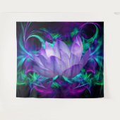 パープルロータスフラワー タペストリー (正面(横))